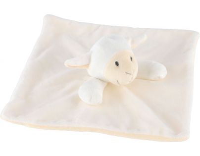 Teddies Plyšový usínáček s chrastítkem Ovečka 25 cm
