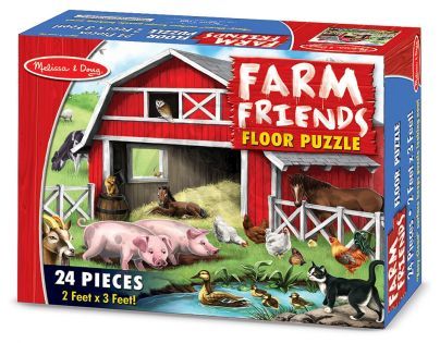 Melissa & Doug Puzzle podlahové 24 ks Farma
