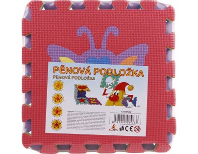 Alltoys Podložka pěnová zvířátka a dopravní prostředky 10 ks