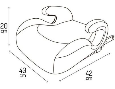 MoMi Venko Podsedák Isofix I-Size růžový