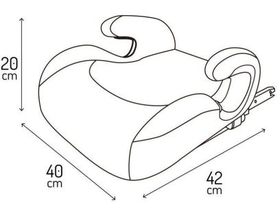 MoMi Venko Podsedák Isofix I-Size šedý