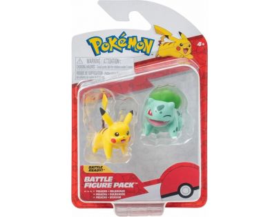 Orbico Pokémon akční figurky 2pack Pikachu a Bulbasaur