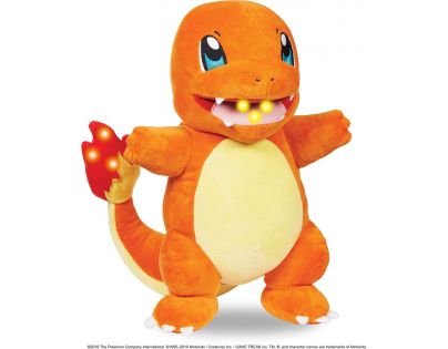 Jazwares Pokemon interaktivní Plyš Flame Action Charmander 30 cm