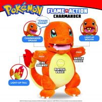 Jazwares Pokemon interaktivní Plyš Flame Action Charmander 30 cm 4
