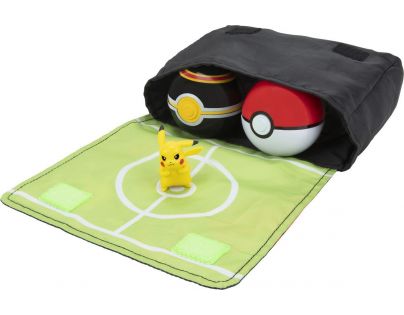 Jazwares Pokemon sada Clip and Go Bandolier W2 Pokéball, Luxury Ball i Pikachu