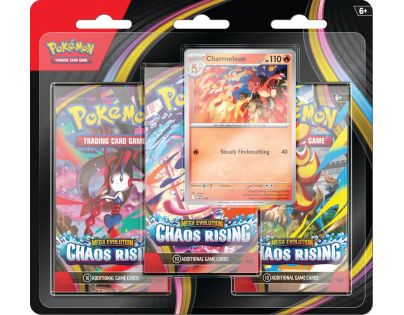 Pokémon TCG: ME04 Chaos Rising - 3 Blister Booster - Poškozený obal