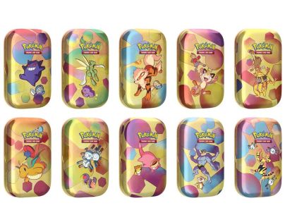 Pokémon TCG: Scarlet & Violet 151 Mini Tins Meowth & Hitmonchan - Poškozený obal