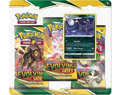 Pokémon TCG: SWSH07 Evolving Skies 3 Blister Booster Umbreon