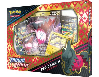 Pokémon TCG Sword and Shield Crown Zenith Regidrago V Box červený