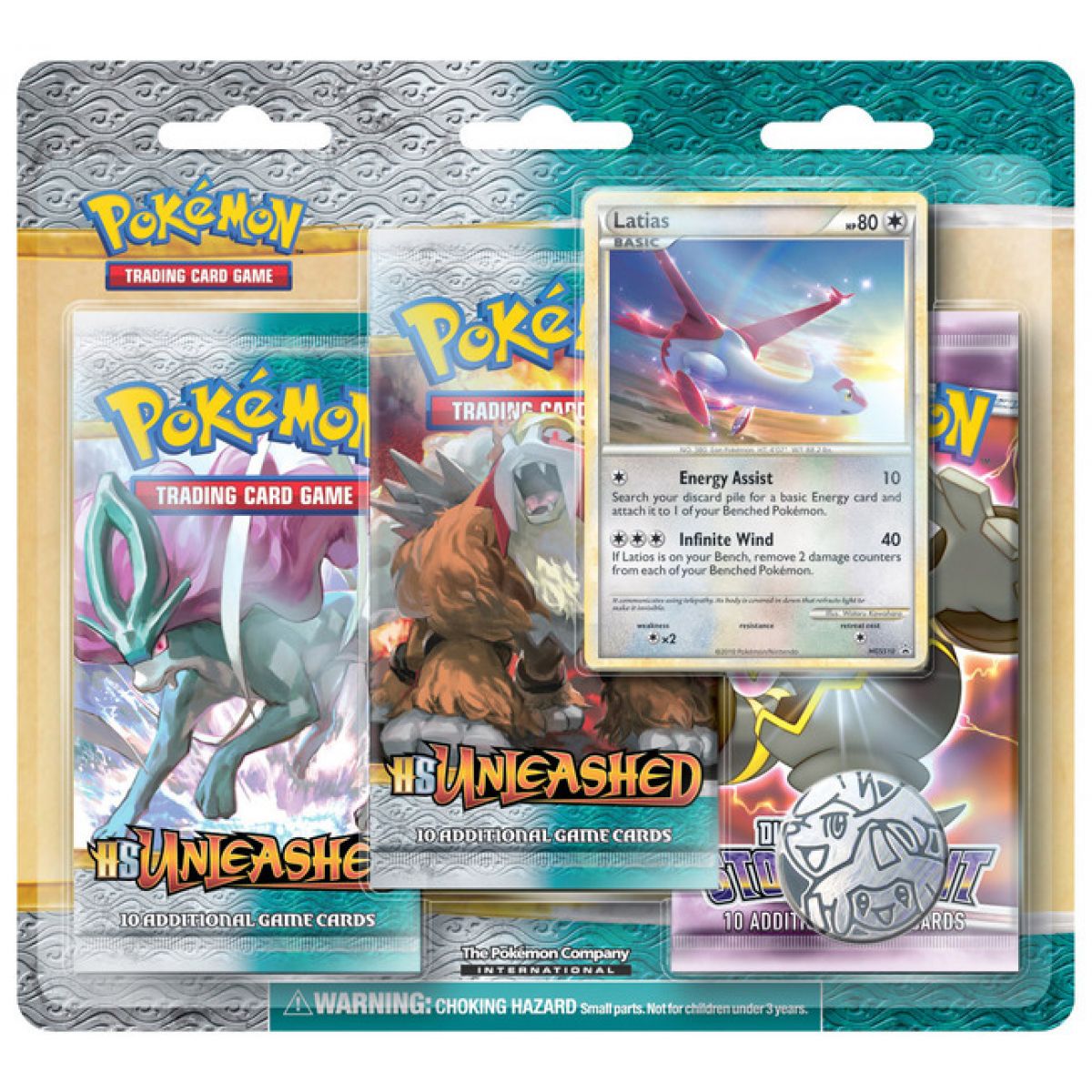 Pokémon HS Unleashed 3 Pack