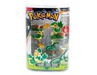 Pokémon set 3 figurky Evolutio - Snivy-Servine-Serperior