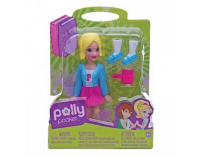 MATTEL Polly Pocket - Základní panenka černá- muffin a kabelka K7704_Y6432