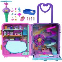 Polly Pocket Prázdninové letovisko v kufříku, 4 pidi panenky, doplňky HKV43 2