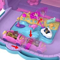Polly Pocket Prázdninové letovisko v kufříku, 4 pidi panenky, doplňky HKV43 3