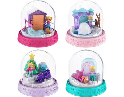 Polly Pocket sněhová koule tyrkysová