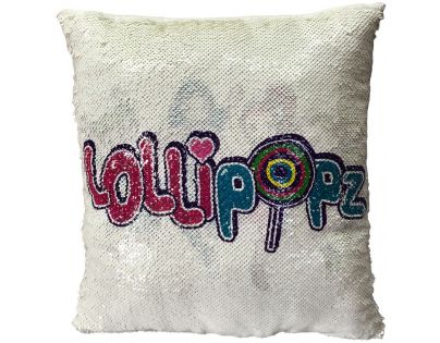 Polštář s Lollipopz s flitry 38 cm