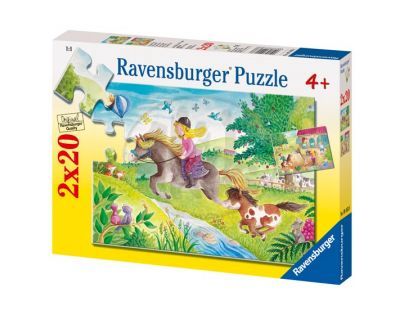 Ravensburger 09163 - Pony 2x20 dílků