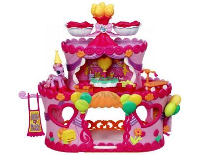 Hasbro 63438 - Ponyville - Domeček ve tvaru dortu s malým poníkem