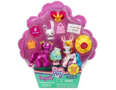 Ponyville Jarní balení 2 ponící s doplňky