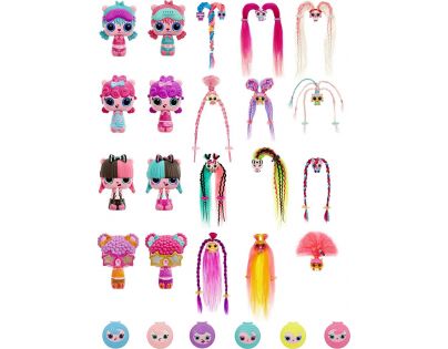 Pop Pop Hair Surprise 3-in-1 Pops 1. series černo-zelené vlasy s mašlí