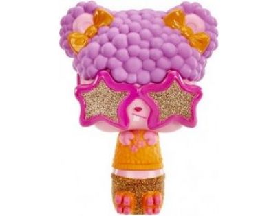 Pop Pop Hair Surprise 3-in-1 Pops 1. series růžové brýle, fialové vlasy