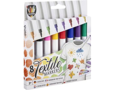 Popisovače na textil 8 ks
