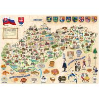 Popular Puzzle Mapa Slovenska 160 dílků