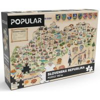 Popular Puzzle Mapa Slovenska 160 dílků 2