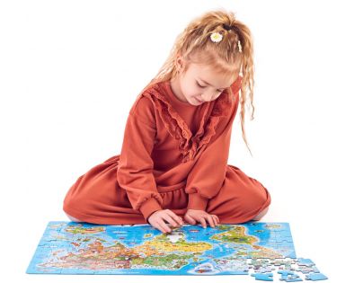 Popular Puzzle Mapa světa 160 dílků CZ verze