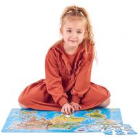 Popular Puzzle Mapa světa 160 dílků CZ verze 3