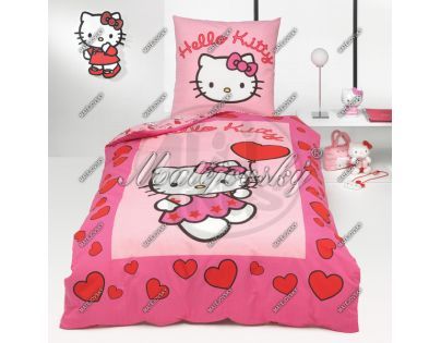 Povlečení Postýlka Bavlna Hello Kitty