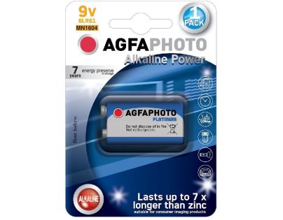 Power alkalická baterie 9V, blistr 1ks