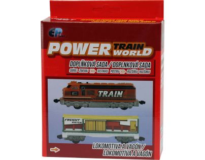 Power Train World Lokomotiva a vagón