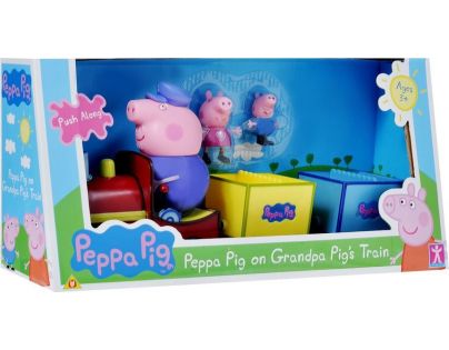 Prasátko Peppa vláček se 2 figurkami