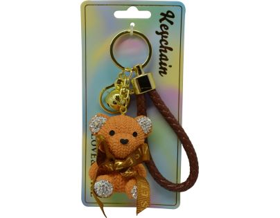 Přívěsek na klíče - Hnědý medvídek