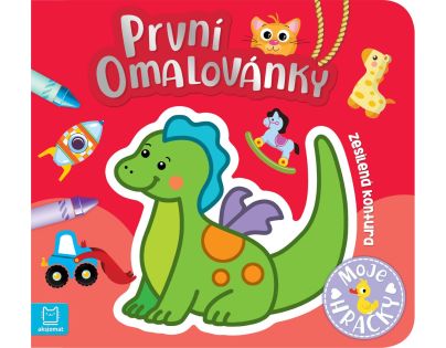 První omalovánky. Moje hračky