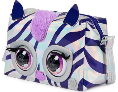 Purse Pets Metalická interaktivní kabelka Zebra