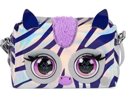 Purse Pets Metalická interaktivní kabelka Zebra