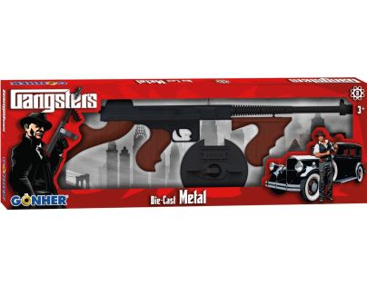 Puška gangsterská kovová 8 ran - Poškozený obal Puška gangsterská kovová 8 ran - Poškozený obal