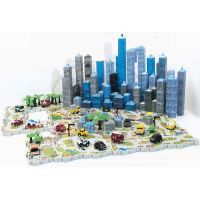 Kit PUZZLAND City GK1072_11560 - Elektronické 3D puzzle Vlak 3