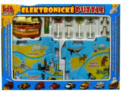 Kit PUZZLAND GK1001_11430 - Elektronické puzzle Pirátská loď