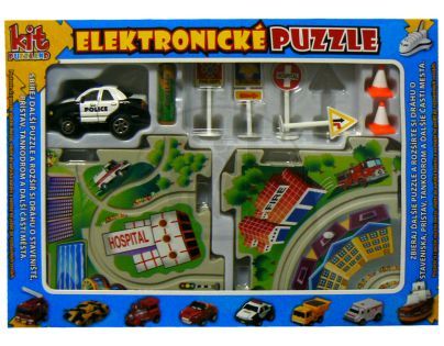 Kit PUZZLAND GK1003_11454 - Elektronické puzzle Policie