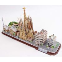Puzzle 3D City Line Barcelona 186 dílků 4