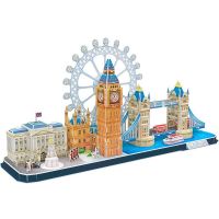 CubicFun Puzzle 3D City Line Londýn 107 dílků 3