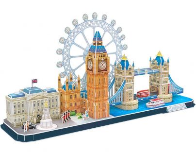CubicFun Puzzle 3D City Line Londýn 107 dílků