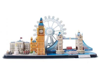 CubicFun Puzzle 3D City Line Londýn 107 dílků