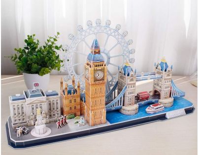 CubicFun Puzzle 3D City Line Londýn 107 dílků