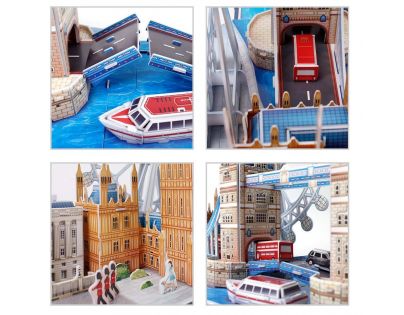 CubicFun Puzzle 3D City Line Londýn 107 dílků