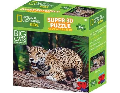 Prime 3D Puzzle 3D jaguár 100 dílků