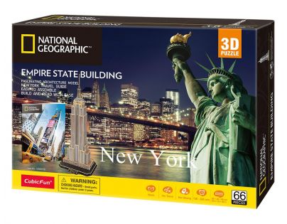 CubicFun Puzzle 3D National Geographic Empire State Building 66 dílků